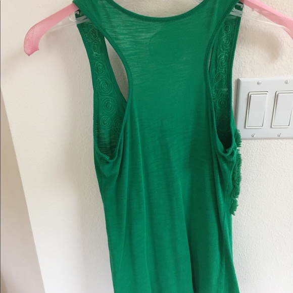 Green Embellished Tank Top - Picture 2 of 8